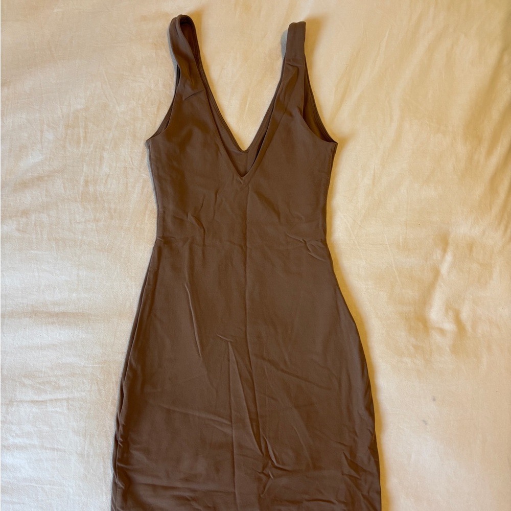 Babaton Backless Brown Dress